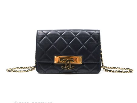 Chanel Golden Class Wallet on Chain WOC Navy Lambskin Gold Hardware For Discount