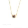 Bvlgari Zero1 Mini Necklace Black Ceramic 18K Pink Gold on Sale