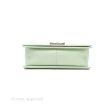 Chanel Medium Chevron Boy Mint Green Calfskin Silver Hardware on Sale