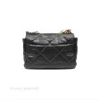 Chanel 19 Medium Black Goatskin Mixed Hardware For Cheap