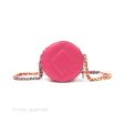 Chanel 19 Round Clutch With Chain Dark Pink Mixed Hardware Online now