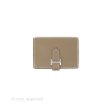 Hermes Bearn Card Holder Etoupe Epsom Palladium Hardware For Cheap