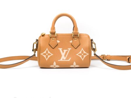 Louis Vuitton Nano Speedy Monogram Arizona Creme Fashion