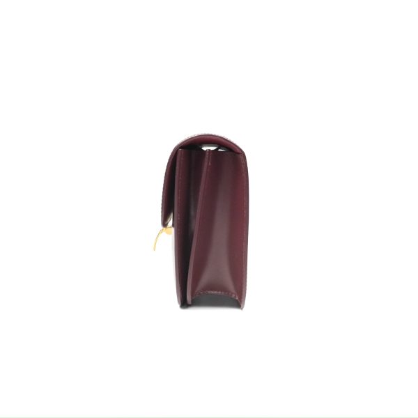 Celine Teen Classic Box Flap Burgundy Calfskin Discount