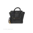 Celine Nano Luggage Bag Black Gold Hardware Discount