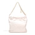 Chanel 22 Small White Shiny Calfskin Aged Gold Hardware Supply