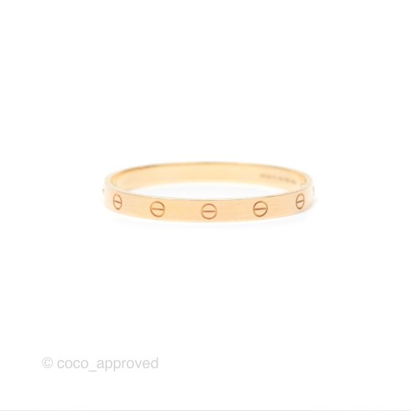 Cartier Love Bracelet Rose Gold Size 16 Fashion