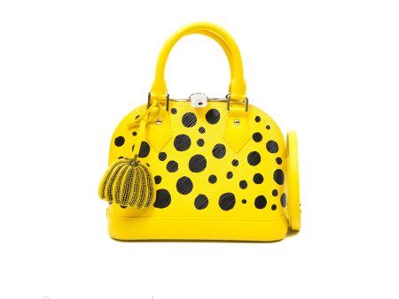 Louis Vuitton x Yayoi Kusama Epi Alma BB Infinity Dots Yellow on Sale