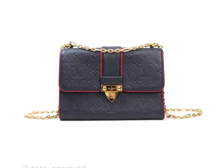 Louis Vuitton Empreinte Saint Sulpice PM Marine Rouge Gold Hardware Online Hot Sale