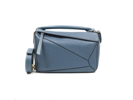 Loewe Small Puzzle Bag Navy Grained Calfskin Discount