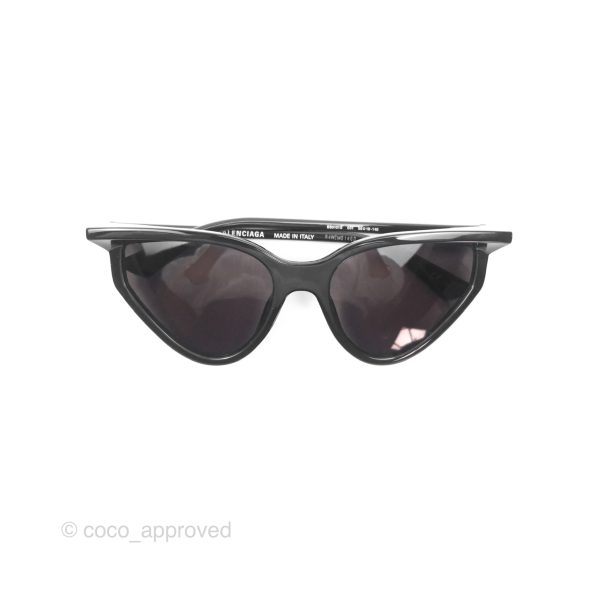 Balenciaga Rim Cat-eye Sunglasses Black Online