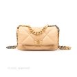 Chanel 19 Small Beige Mixed Hardware on Sale