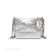 Chanel Large Gabrielle Hobo Metallic Silver Aged Calfskin Mixed Hardware Online now