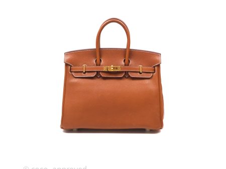 - DM Email To Purchase - Hermès Birkin 25 Retourne Fauve 34 Barenia Gold Hardware Online