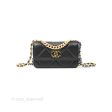 Chanel 19 Mini WOC Flap Phone Holder Black Lambskin Mixed Hardware Supply