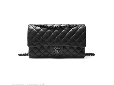 Chanel Classic Quilted M L Medium Double Flap So Black Lambskin Online Hot Sale