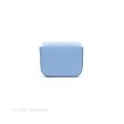 Celine Mini Triomphe Shiny Calfskin Light Blue Fashion