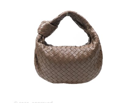 Bottega Veneta Small Jodie Bag Intrecciato Brown Lambskin Gold Hardware Cheap