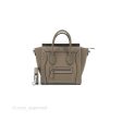 Celine Nano Luggage in Souris Drummed Calfskin For Cheap