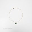 Van Cleef & Arpels Vintage Alhambra Holiday Pendant Malachite Diamond Yellow Gold Online