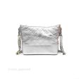 Chanel Large Gabrielle Hobo Metallic Silver Aged Calfskin Mixed Hardware Online now