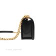 Chanel Medium Boy Quilted Black Caviar Aged Gold Hardware Fashion