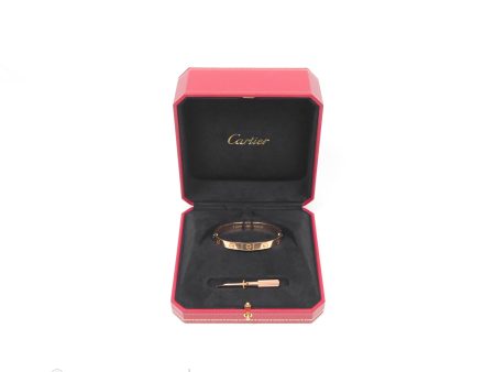 Cartier Love Bracelet Rose Gold Size 16 Fashion