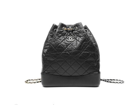 Chanel Medium Gabrielle Backpack Black Aged Calfskin Online