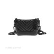 Chanel Chevron Small Gabrielle Hobo Calfskin So Black For Discount