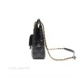 Chanel Medium Quilted Wavy CC Hobo Black Patent Aged Gold Hardware Sale