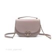 Chanel Coco Curve Flap Burnished Lilac Grey Calfskin Goatskin Antique Gold Hardware Discount