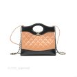 Chanel Mini 31 Beige  Black Shiny Calfskin Gold Hardware Online Hot Sale