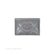 Chanel 19 Quilted Flat Card Holder Dark Grey Lambskin Discount