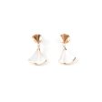 Bvlgari Divas  Dream 18K Rose Gold Mother of Pearl Diamond Earrings For Sale