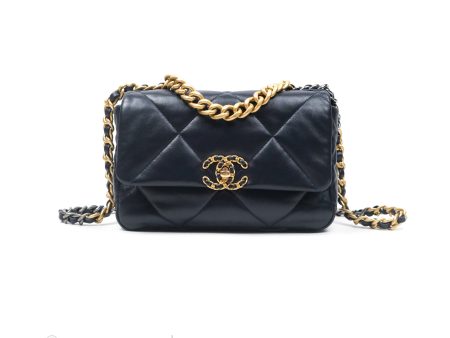 Chanel 19 Small Navy Mixed Hardware Cheap