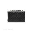 Chanel Jumbo Single Flap Black Caviar Gold Hardware Cheap