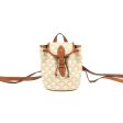 Celine Mini Floco Backpack Triomphe Canvas White Tan Calfskin Supply