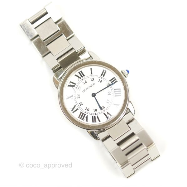 Cartier Ronde Solo De Cartier 36mm Watch Steel Hot on Sale