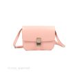 Celine Medium Classic Box Flap Light Pink Box Calfskin Silver Hardware For Cheap