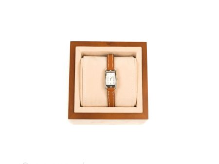 Hermès Nantucket Watch PM Gold Chesnut Epsom Palladium Hardware Online now