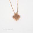 Van Cleef & Arpels Vintage Alhambra Pendant Onxy Diamond Rose Gold Online Sale