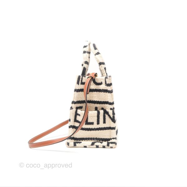 Celine Small Cabas Thais Textile with Celine All-Over White Discount