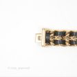 Chanel Première Watch Black Leather Gold Tone Size S Online Hot Sale