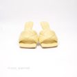 Bottega Veneta Lido Sandals Intrecciato Yellow Lambskin Size 35 Supply