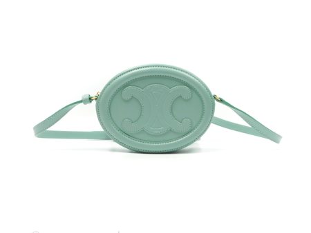 Celine Oval Bag Cuir Triomphe Ice Mint Calfskin Sale