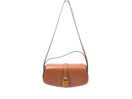 Celine Clutch on Strap Tabou Tan Calfskin Online now