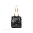 Balenciaga Small Crush Tote Bag Black Calfskin Aged Gold Hardware Sale