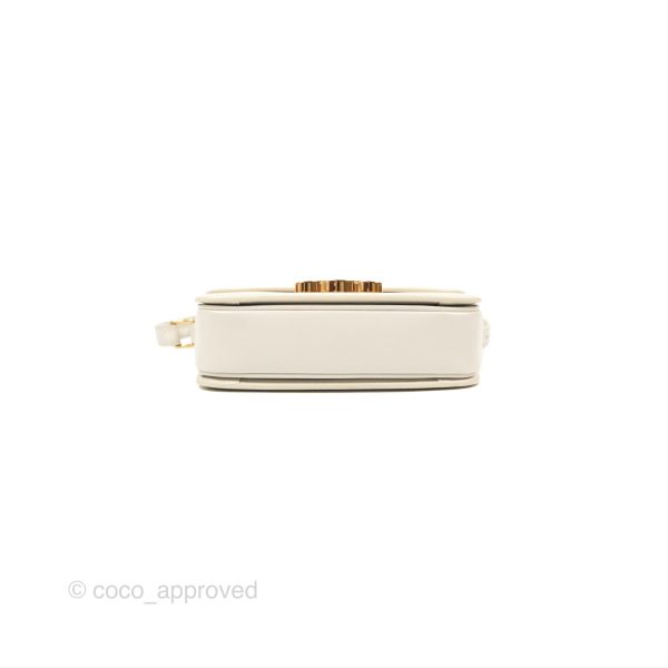 Celine Teen Triomphe Bag Shiny Calfskin White Hot on Sale