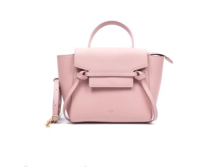 Celine Nano Belt Bag Pink Grained Calfskin Gold Hardware Discount