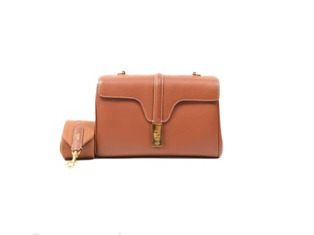 Celine Teen Soft 16 Shoulder Bag Tan Smooth Calfskin Online now